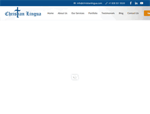 Tablet Screenshot of christianlingua.com